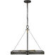 Vaughn 6 Light 23 inch Natural Black Pendant Ceiling Light in Aged Brass, Medium